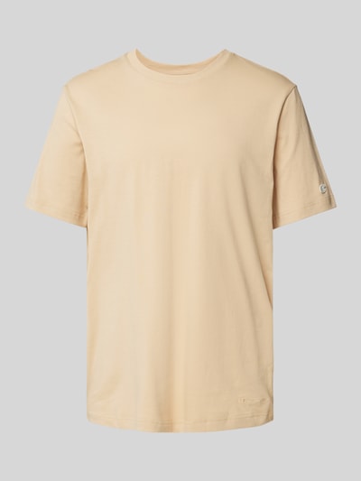 CHAMPION T-Shirt mit Label-Stitching Beige 2