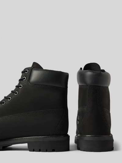 Timberland Schnürboots aus Leder mit Logo-Detail Black 2