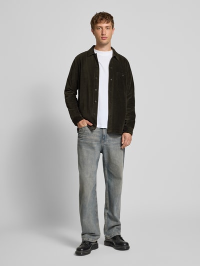 Marc O'Polo Denim Relaxed Fit Freizeithemd aus reiner Baumwolle Dunkelbraun 1