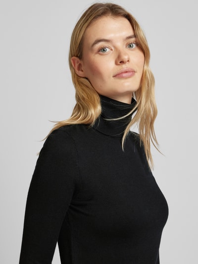 Lauren Ralph Lauren Strickpullover mit Rollkragen Modell 'ZOE' Black 3