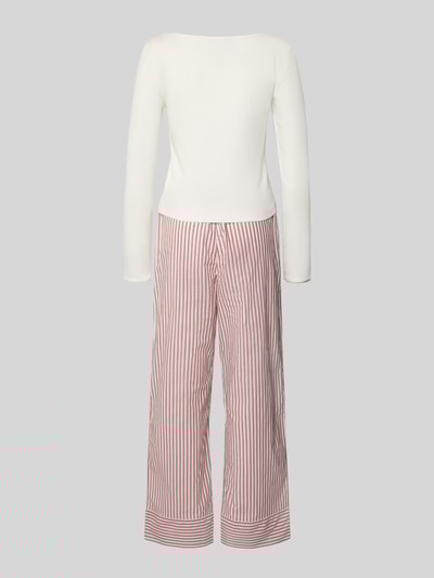 TOMMY HILFIGER Regular fit pyjama van katoenmix Ecru - 3