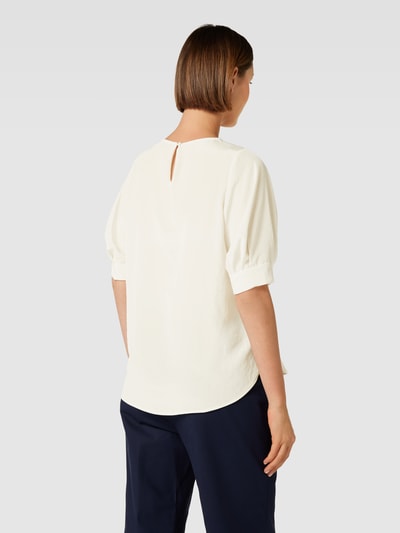 Luisa Cerano T-Shirt mit Schlüsselloch-Ausschnitt auf der Rückseite Offwhite 5