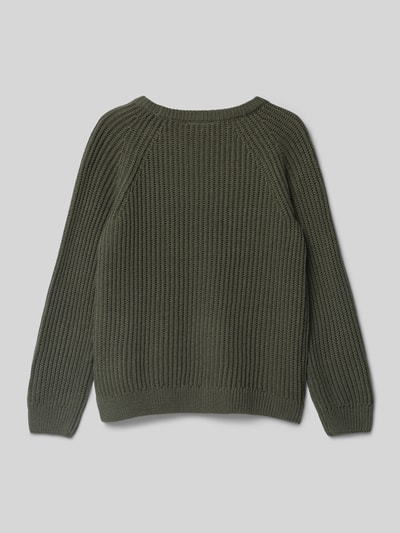 Name It Sweter z dzianiny z prążkowanymi wykończeniami Trzcinowy 3