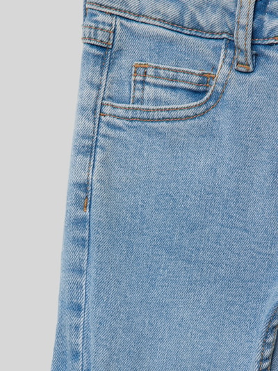 Mango Bootcut Jeans mit Cargotaschen Blau 2