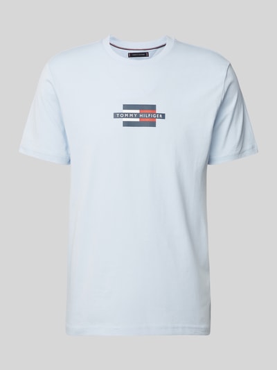 Tommy Hilfiger Regular Fit T-Shirt aus reiner Baumwolle Hellblau 2
