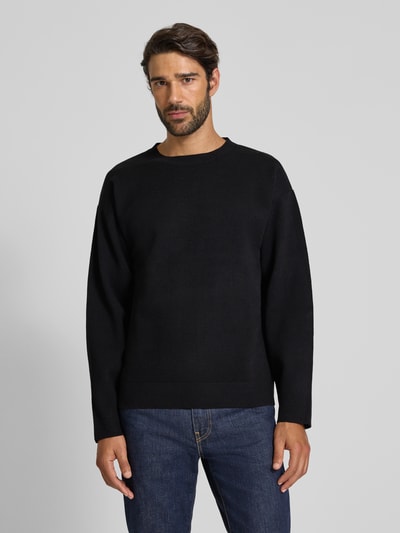 Jack & Jones Premium Strickpullover mit Rundhalsausschnitt Modell 'BRADFORT' Black 4