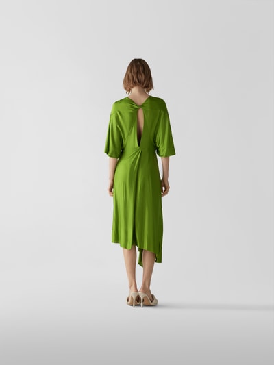 Victoria Beckham Midikleid mit Cut Out Oliv 5