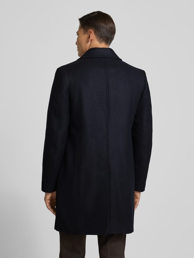 Cinque Lange jas met reverskraag, model 'VALED' Marineblauw - 5