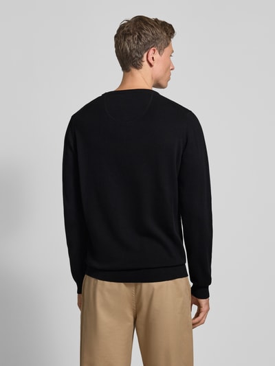 Fynch-Hatton Strickpullover mit Rundhalsausschnitt Black 5