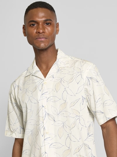 Fynch-Hatton Relaxed Fit Freizeithemd mit 1/2-Arm Modell 'The Beach' Offwhite 3