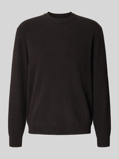 JAKE*S STUDIO MEN Regular Fit Longsleeve mit Rundhalsausschnitt Dunkelbraun 2