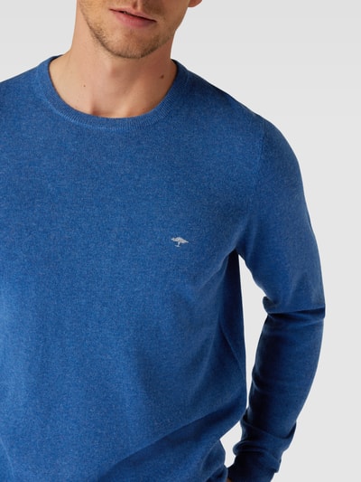 Hemden lange mouw blauw Fynch-Hatton