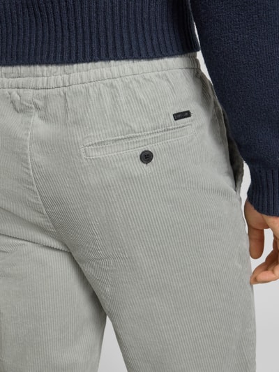 Only & Sons Tapered corduroy broek van katoenmix, model 'LINUS' Lichtgrijs - 3