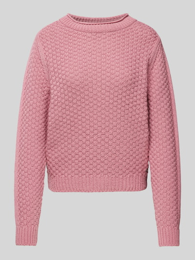 monari Gebreide pullover met structuurmotief Roze - 2