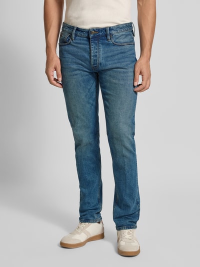 Emporio Armani Regular Fit Jeans mit Logo-Patch Jeansblau 4