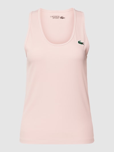 Lacoste Sport Top mit Label-Patch Rosa 2