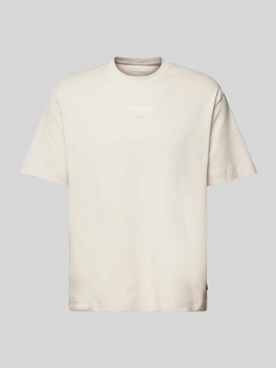 Jack & Jones Relaxed Fit T-shirt mit Rundhalsausschnitt Modell 'EURBAN' Offwhite 1