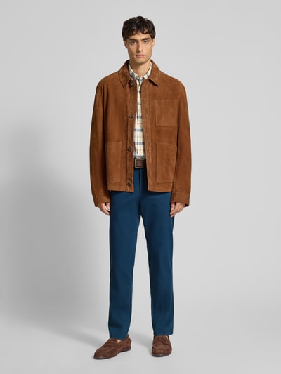 Christian Berg Men Regular fit broek met steekzakken Koningsblauw - 1