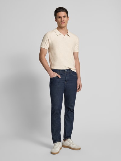 s.Oliver RED LABEL Regular Fit Poloshirt mit Flammgarnstruktur Sand 1