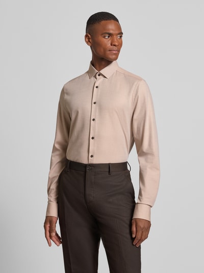 OLYMP Level Five Slim fit zakelijk overhemd met kentkraag Zand - 4