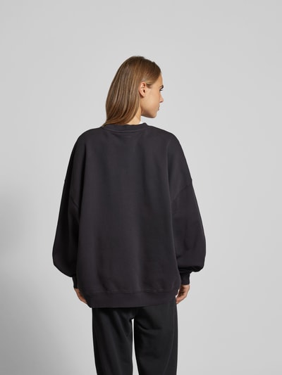 Anine Bing Oversized Sweatshirt mit Label-Print Black 5