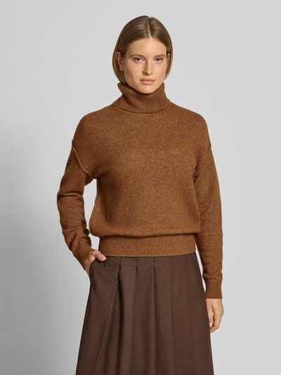 Christian Berg Woman Regular fit pullover in gebreide look Cognac - 4