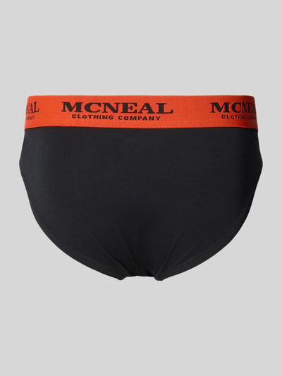 MCNEAL Slip mit elastischem Logo-Bund im 3er-Pack Black 3