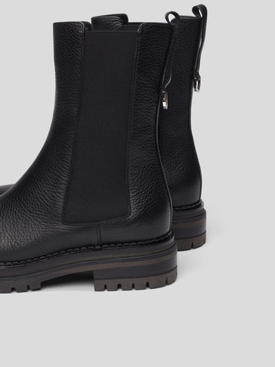 Sergio Rossi Chelsea Boots aus Leder Schwarz 3