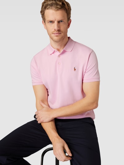 Polo Ralph Lauren Regular fit poloshirt met logostitching Roze - 3