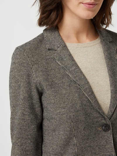 Marc O'Polo Blazer met pied-de-poule-dessin  Donkerbruin - 3