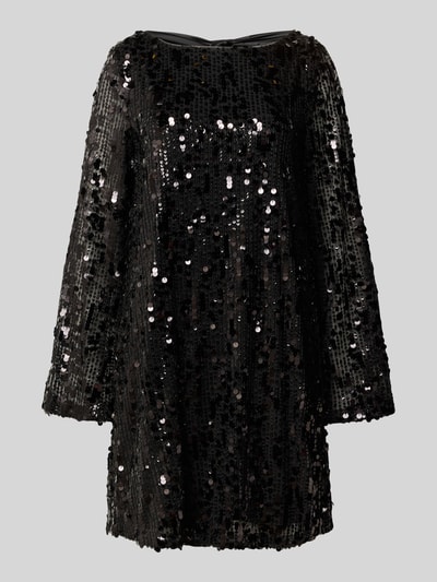 Jake*s Cocktail Sukienka mini o kroju relaxed fit z cekinowym obszyciem na całej powierzchni Czarny 2