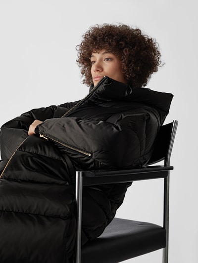 Nicole Benisti Daunenmantel in Stepp-Optik Schwarz 3