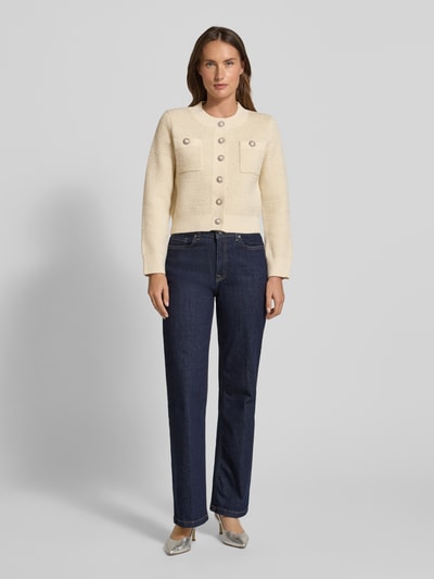 SUNCOO PARIS Strickjacke mit Knopfleiste Modell 'GABOR' Offwhite 1