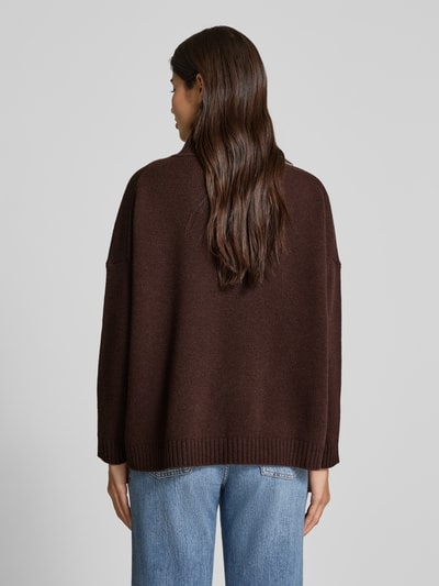 Weekend Max Mara Oversized Rollkragenpullover aus reiner Schurwolle Modell 'BORGIA' Schoko 5