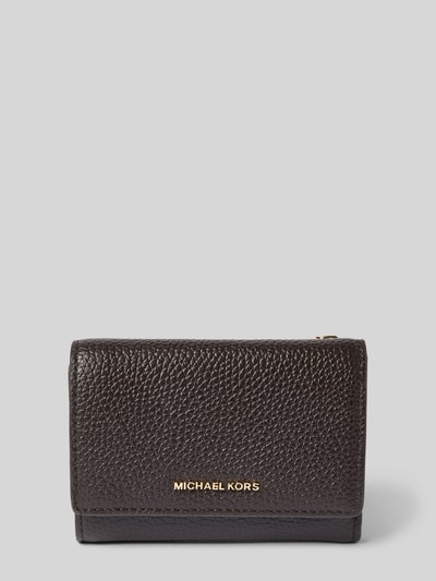 MICHAEL Michael Kors Portemonnaie mit Label-Detail Modell 'BRYANT' Dunkelbraun 1