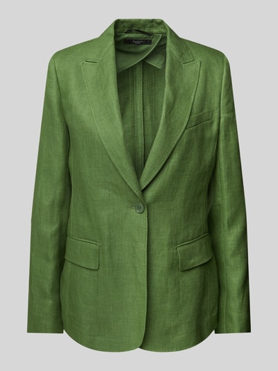 Weekend Max Mara Leinenblazer mit Reverskragen Modell 'NALUT' Gruen 2