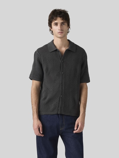Levi's® Koszula z krótkim rękawem o kroju regular fit z czystej bawełny Czarny 4