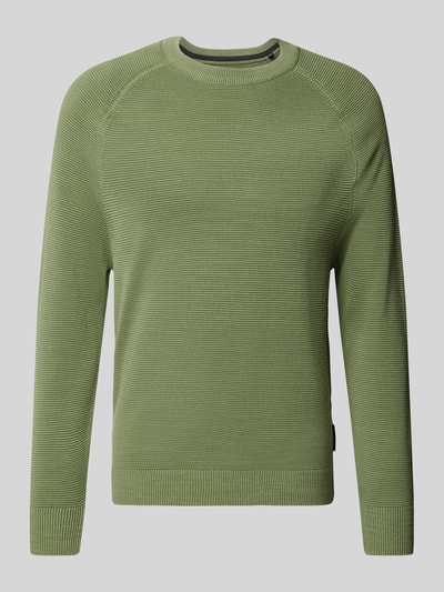 Marc O'Polo Gebreide pullover met ribboorden Olijfgroen - 2