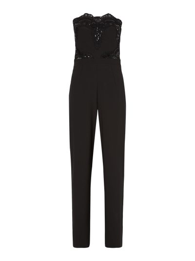 Lipsy Jumpsuit mit Spitzenbesatz Black 2