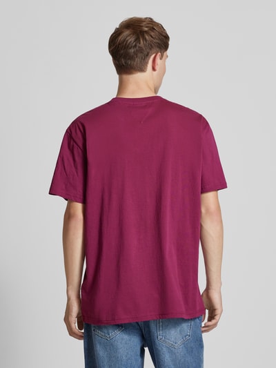 Tommy Jeans T-shirt met labelprint Prune - 5