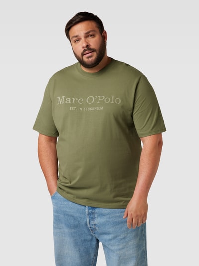 Marc o' Polo Plus PLUS SIZE T-Shirt mit Label-Print Oliv 4