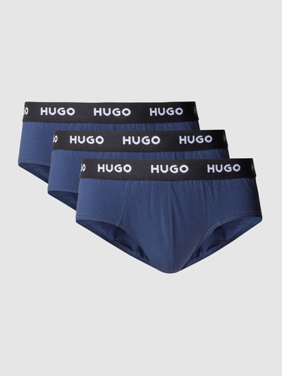 HUGO Slip met labelopschrift Donkerblauw - 2