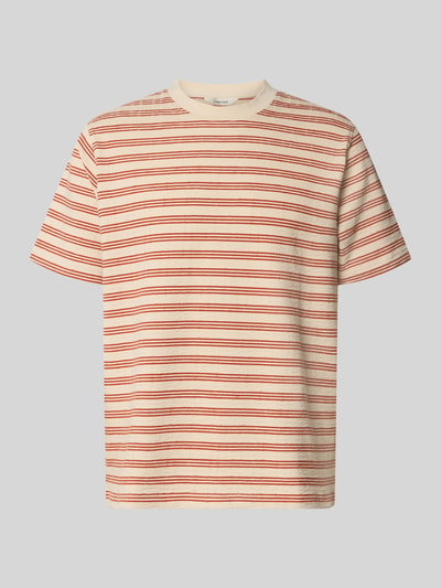 Selected Homme Regular Fit T-Shirt aus Baumwoll-Mix Modell 'ELI'                                                                                                                                                                                                                                                                                   ' Beige 1