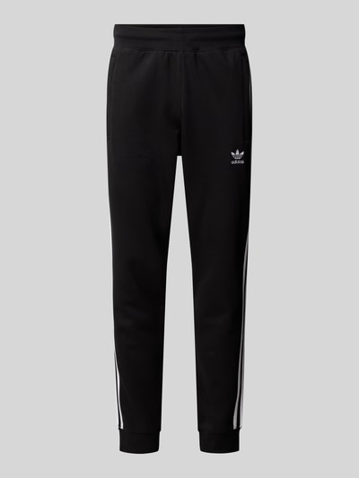 adidas Originals Regular Fit Sweatpants mit Label-Stitching Modell '3-STRIPES' Black 2