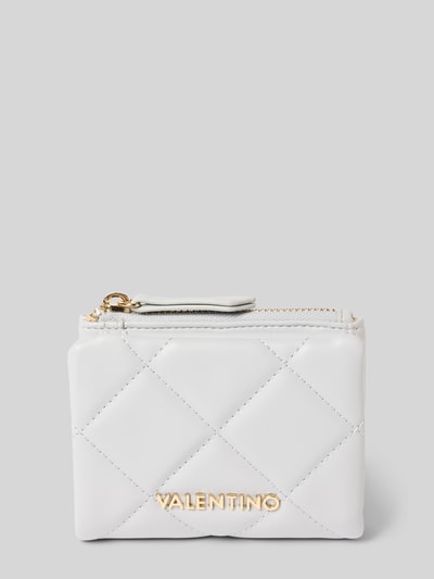 VALENTINO BAGS Portemonnee met doorgestikte naden, model 'OCARINA' Rookblauw - 1