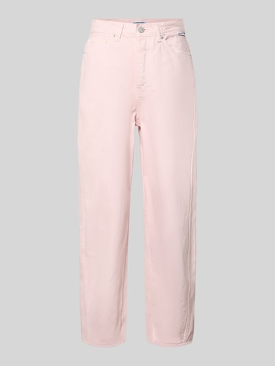 Produktfoto, lichtroze Barrel Jeans aus reiner Baumwolle Modell 'BAARLY' van Armedangels voor dames, katoenstructuur zichtbaar