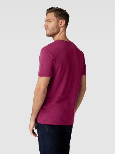 Christian Berg Men T-Shirt mit Front-Print Fuchsia 5