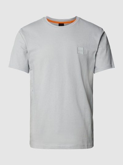 BOSS Orange T-Shirt mit Label-Stitching Modell 'Tales' Hellgrau 2