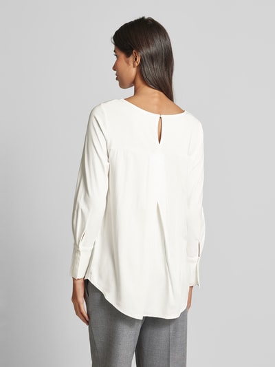 Oui Blouseshirt van viscose met ronde hals Offwhite - 5