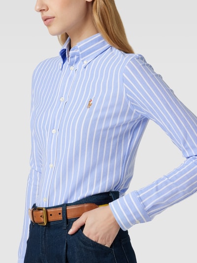 Polo Ralph Lauren Overhemdblouse met streepmotief Lichtblauw - 3